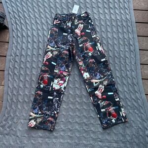 Nike Air Jordan All-Over Print Michael Jordan Dunk Photo Canvas Pants Sz: 28 NWT